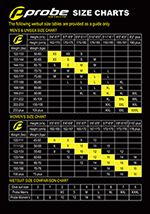 Probe Size Charts